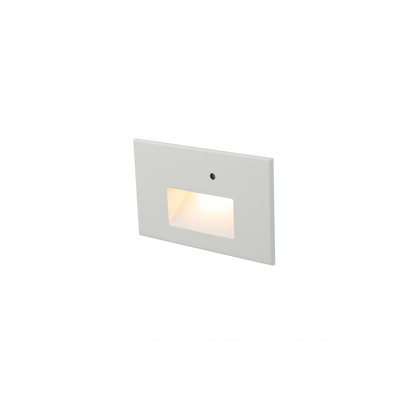 W.A.C. Lighting - WL-LED102-AM-WT - LED Step and Wall Light - Step Light With Photocell - White on Aluminum