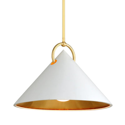 Corbett Lighting - 290-41 - One Light Pendant - Charm - Gold Leaf/White