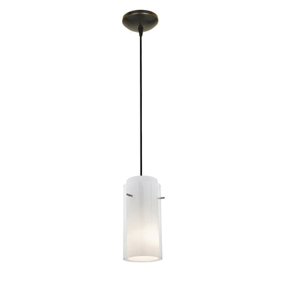 Access - 28033-3C-ORB/CLOP - LED Pendant - Glass'n Glass Cylinder - Oil Rubbed Bronze