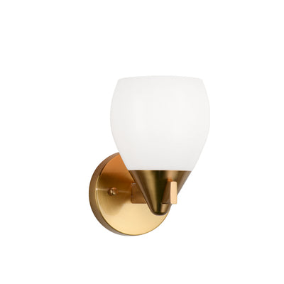 Matteo Lighting - W74001AG - One Light Wall Sconce - Reya - Aged Gold Brass
