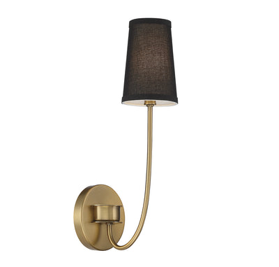 Meridian - M90064NB - One Light Wall Sconce - Natural Brass