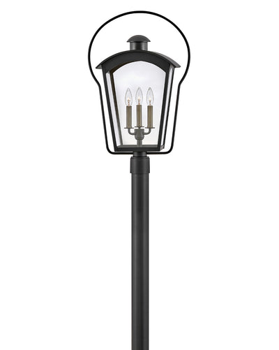 Hinkley - 13301BK - LED Post Top or Pier Mount Lantern - Yale - Black