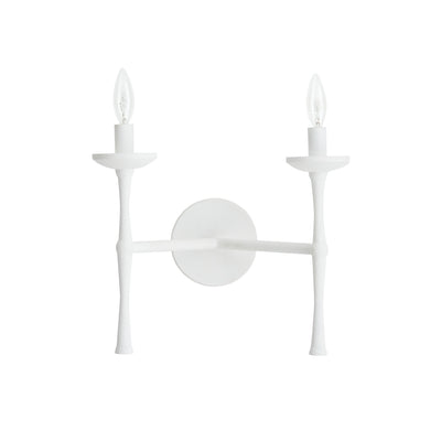 Arteriors - 42043 - Two Light Wall Sconce - Julie - White Gesso