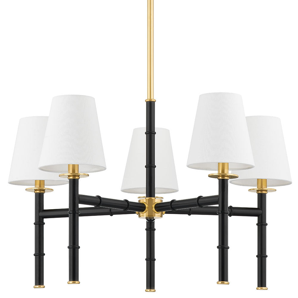 Banyan Chandelier - H759805-AGB/SBK by Mitzi from Cleveland Lighting