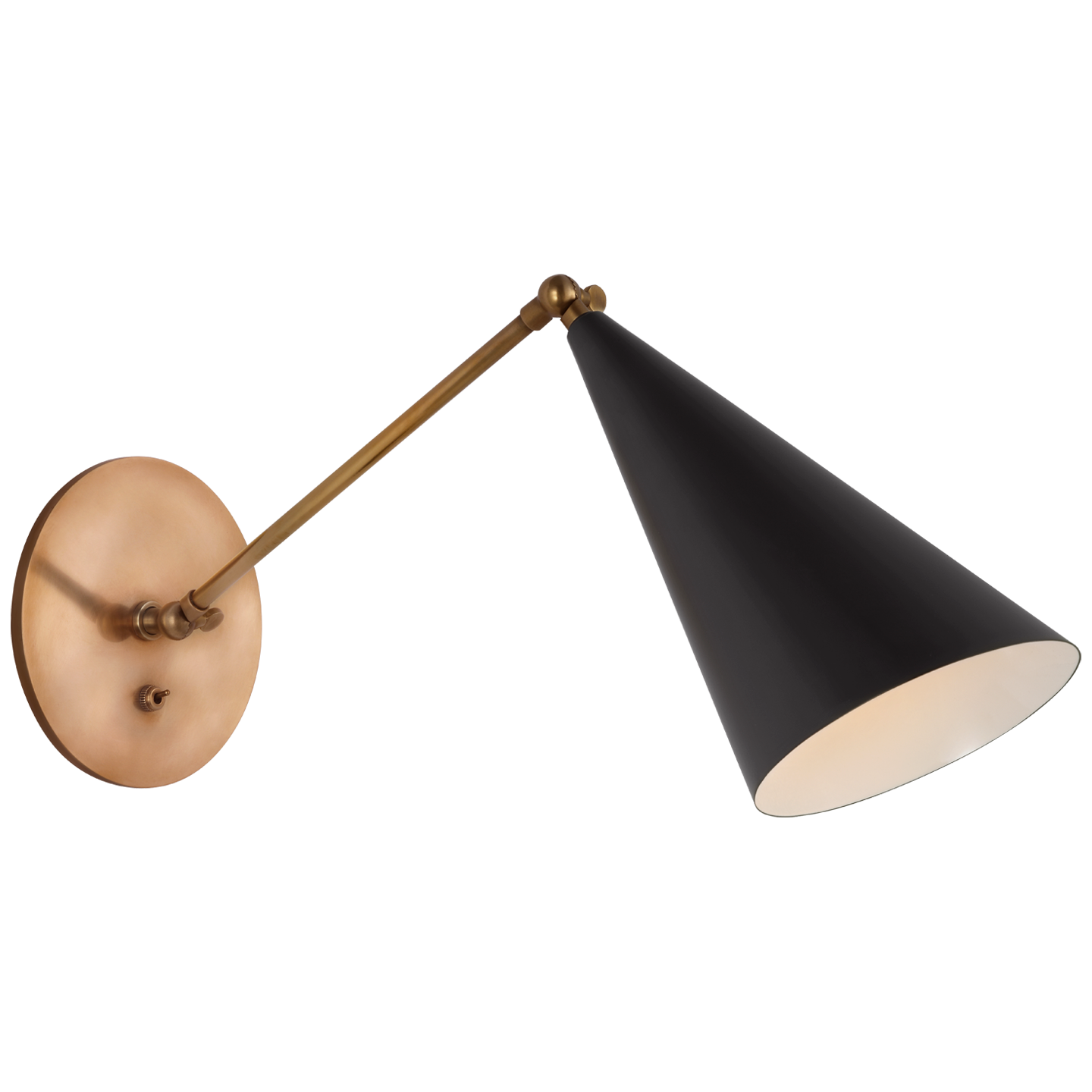 Clemente Library Wall Sconce - ARN 2912BLK by Visual Comfort Signature ...