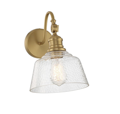 Meridian - M90092NB - One Light Wall Sconce - Natural Brass