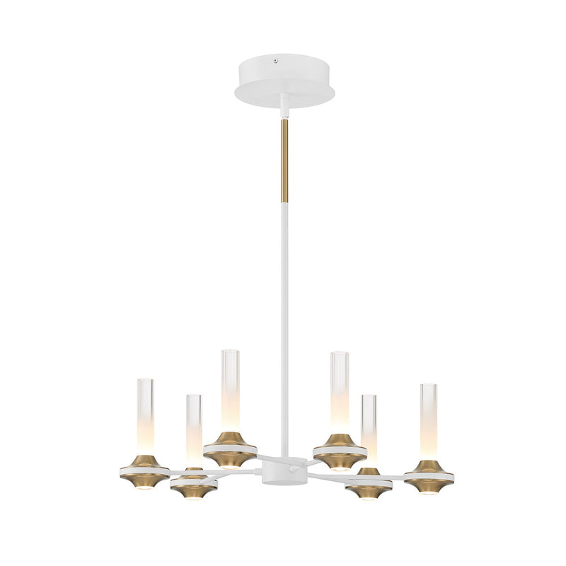 Eurofase - 45712-029 - LED Chandelier - Torcia - White and Brass