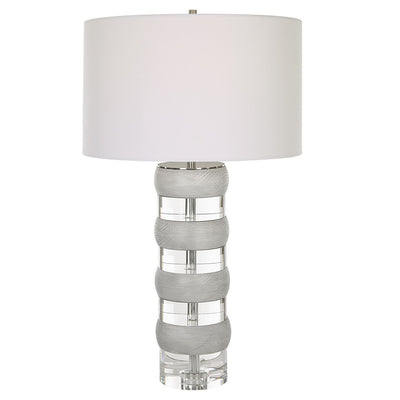 Uttermost - 30192 - One Light Table Lamp - Band Together - Brushed Nickel