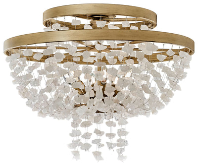 Metropolitan - N6896-898 - Six Light Flush Mount - Stonybrook, A Robin Baron Design - Havana Gold