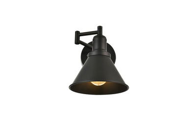 Elegant Lighting - LD7326W7BLK - One Light Swing Arm Wall Sconce - Judson - Black