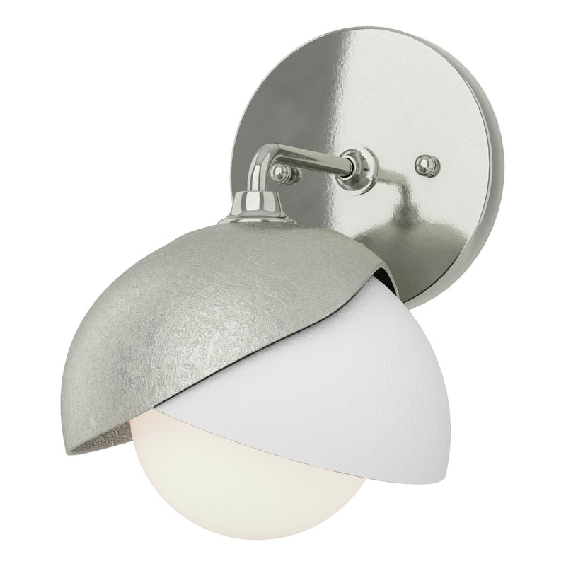 Hubbardton Forge - 201374-SKT-85-02-GG0711 - One Light Wall Sconce - Brooklyn - Sterling