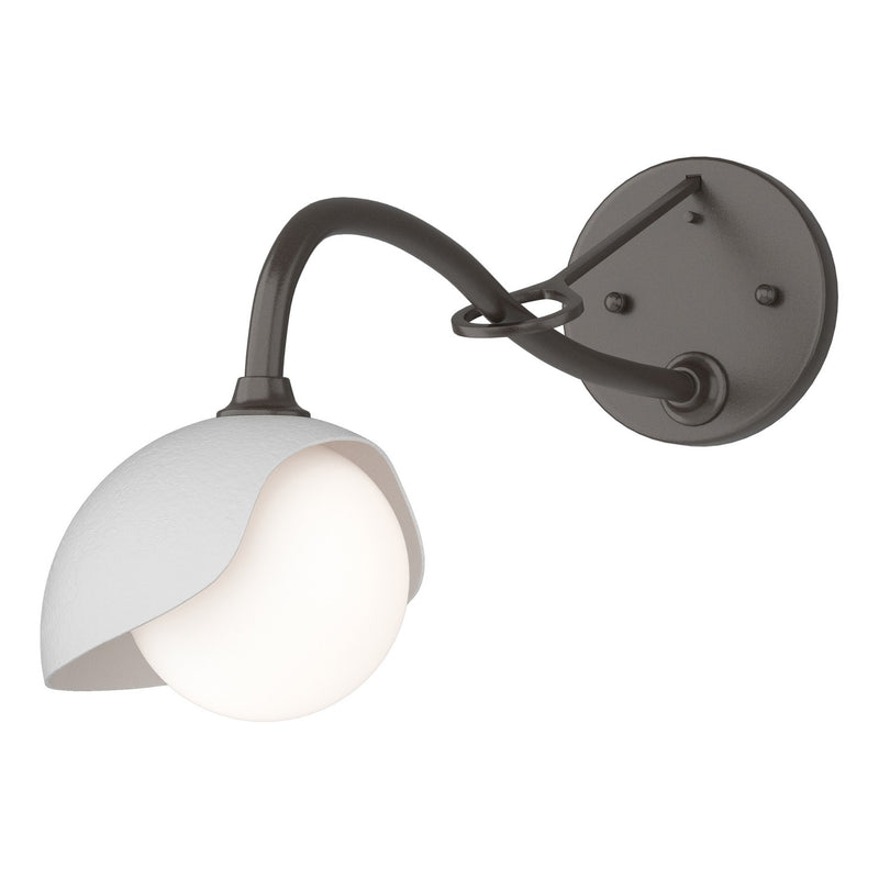 Hubbardton Forge - 201376-SKT-14-02-GG0711 - One Light Wall Sconce - Brooklyn - Oil Rubbed Bronze
