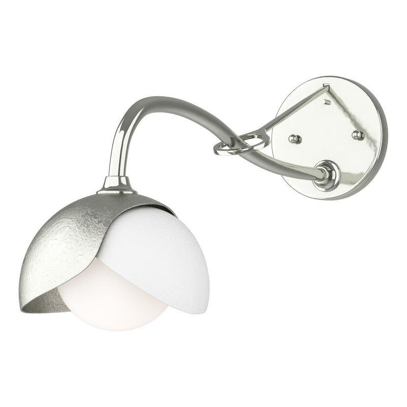 Hubbardton Forge - 201377-SKT-85-02-GG0711 - One Light Wall Sconce - Brooklyn - Sterling