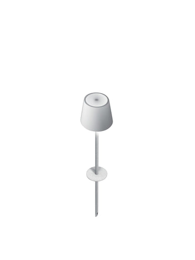 Zafferano - LD0282B4 - LED Floor Lamp - Poldina - White