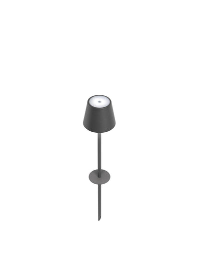 Zafferano - LD0282N4 - LED Floor Lamp - Poldina - Dark Grey