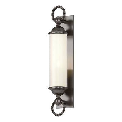 Hubbardton Forge - 303080-SKT-14-GG0034 - One Light Outdoor Wall Sconce - Cavo - Coastal Oil Rubbed Bronze