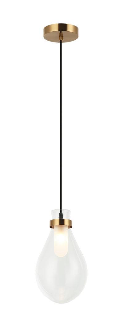 Matteo Lighting - C31901AG - One Light Pendant - Seranna - Aged Gold Brass