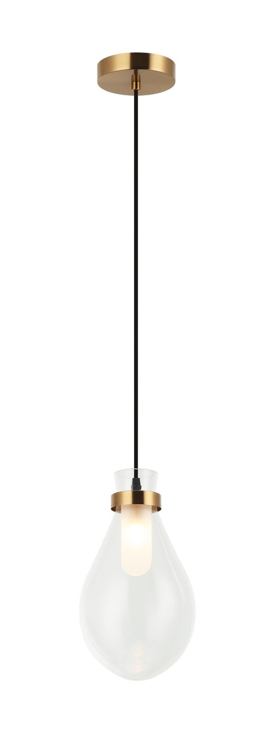 Matteo Lighting - C31901AG - One Light Pendant - Seranna - Aged Gold Brass