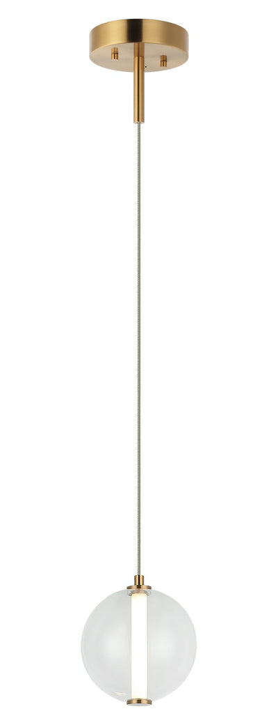 Matteo Lighting - C69601AGCL - LED Pendant - Belange - Aged Gold Brass