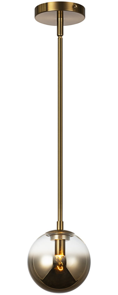 Matteo Lighting - C70701AGAG - One Light Pendant - Averley - Aged Gold Brass