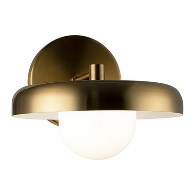 Matteo Lighting - W34401AGOP - LED Wall Sconce - Creston - Aged Gold Brass