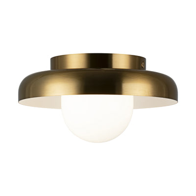 Matteo Lighting - X34401AGOP - LED Ceiling Mount - Creston - Aged Gold Brass