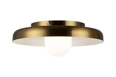Matteo Lighting - X34411AGOP - LED Ceiling Mount - Creston - Aged Gold Brass