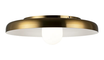 Matteo Lighting - X34421AGOP - LED Ceiling Mount - Creston - Aged Gold Brass