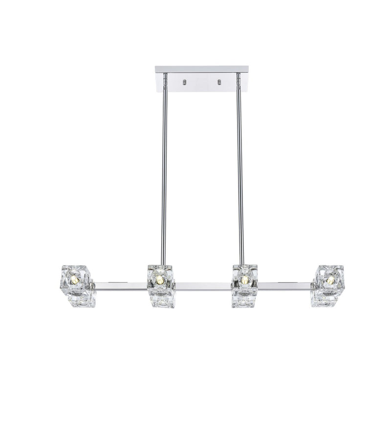 Elegant Lighting - LD920D30C - Eight Light Pendant - Lyra - Chrome