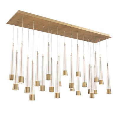W.A.C. Lighting - PD-59423L-AB - LED Chandelier - Quill - Aged Brass