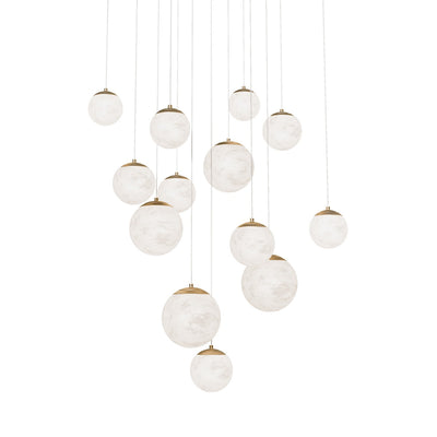 Modern Forms - PD-34413S-AB - LED Pendant - Pisces - Aged Brass
