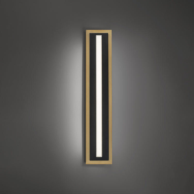 Modern Forms - WS-10427-30-BK/AB - LED Wall Sconce - Lyrikal - Black/Aged Brass