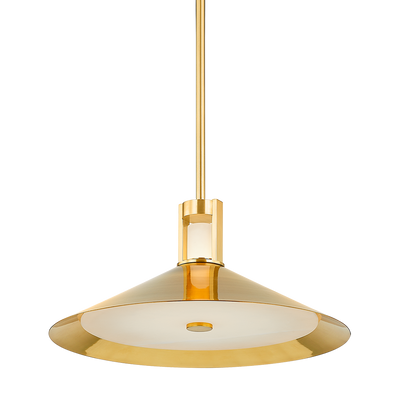 Hudson Valley - 3020-AGB - LED Pendant - Clermont - Aged Brass