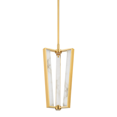 Hudson Valley - 4053-AGB - LED Pendant - Edgemere - Aged Brass