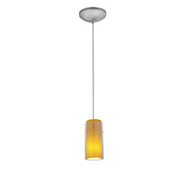 Access - 28033-1C-BS/CLAM - One Light Pendant - Glass&