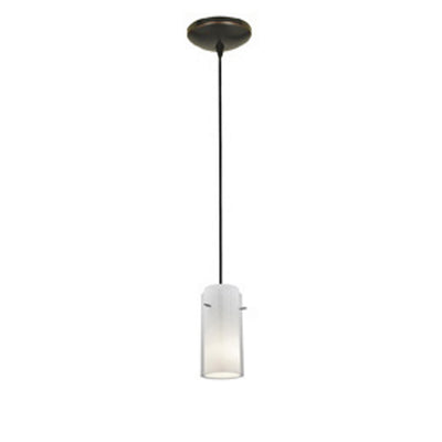 Access - 28033-1C-ORB/CLOP - One Light Pendant - Glass'n Glass Cylinder - Oil Rubbed Bronze