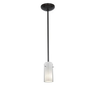 Access - 28033-1R-ORB/CLOP - One Light Pendant - Glass'n Glass Cylinder - Oil Rubbed Bronze