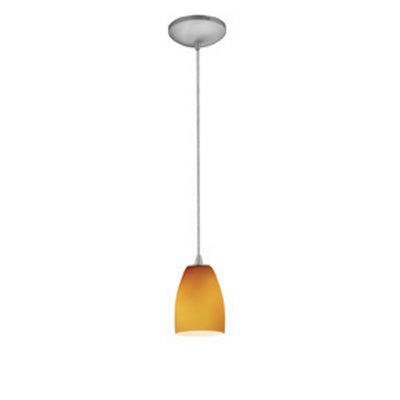 Access - 28069-1C-BS/AMB - One Light Pendant - Sherry - Brushed Steel