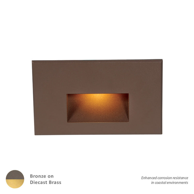 W.A.C. Lighting - 4011-AMBBR - LED Step and Wall Light - 4011 - Bronze on Brass