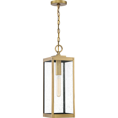 Quoizel - WVR1907A - One Light Outdoor Hanging Lantern - Westover - Antique Brass