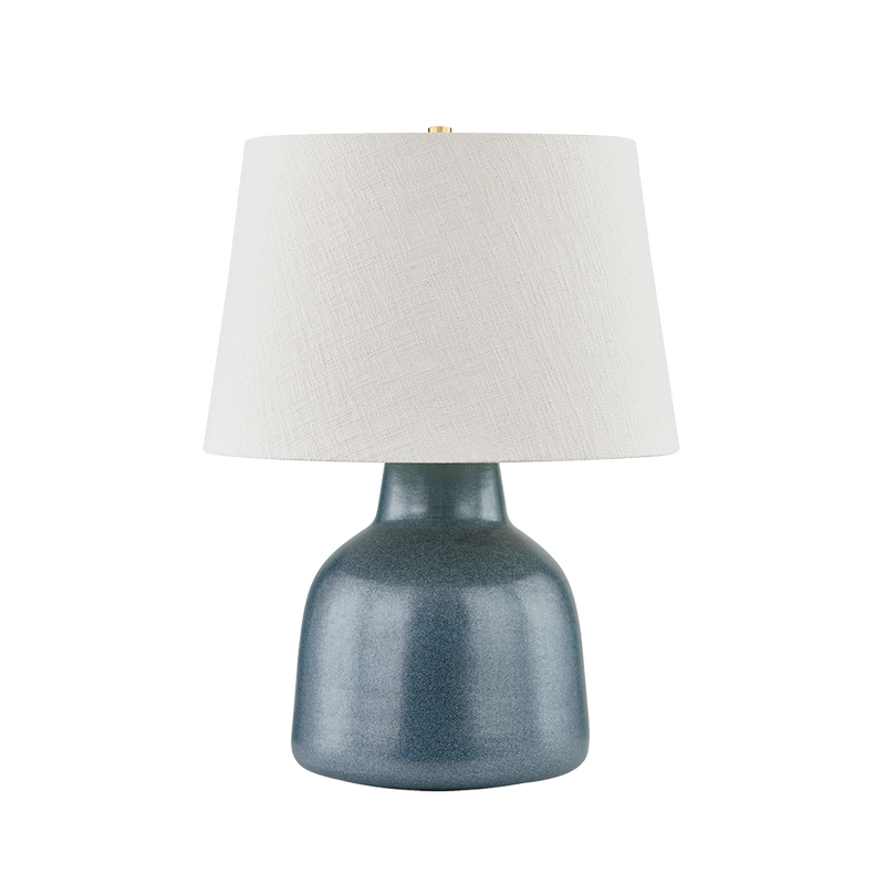 Hudson Valley - L6027-AGB/C08 - One Light Table Lamp - Ridgefield - Aged Brass/Ceramic Textured Navy