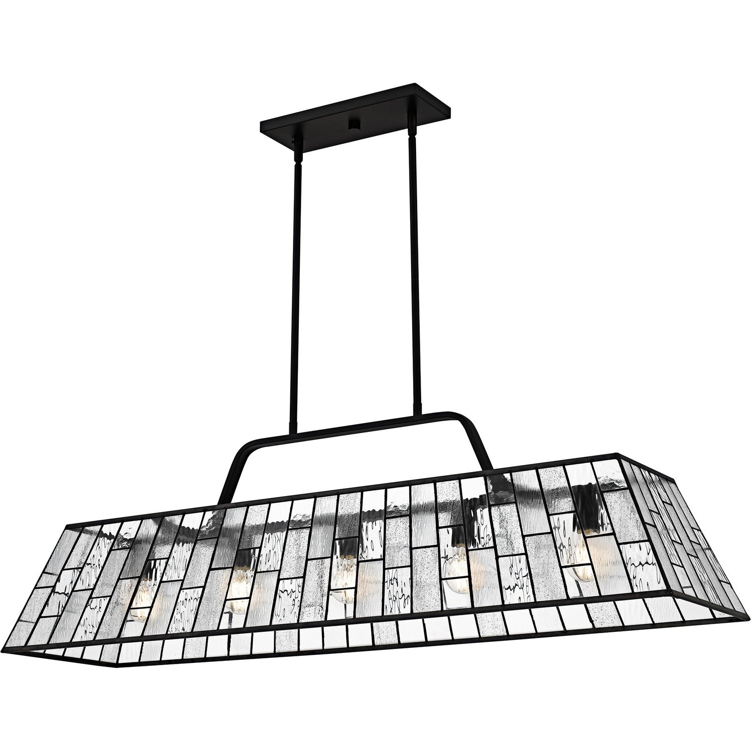 Rainier Linear Chandelier - QLC6176MBK by Quoizel from Cleveland Lighting