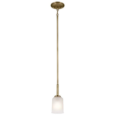 Kichler - 43674NBR - One Light Mini Pendant - Shailene - Natural Brass