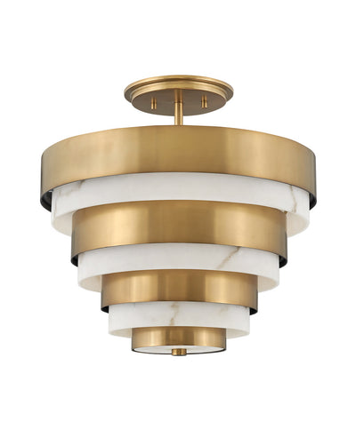 Hinkley - 30183HB - LED Foyer Pendant - Echelon - Heritage Brass
