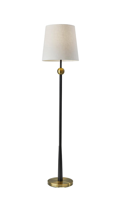 Adesso Home - 1575-01 - Floor Lamp - Francis - Black & Antique Brass