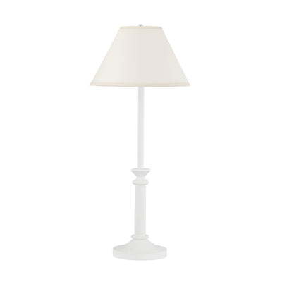 Hudson Valley - MDSL440-WP - One Light Table Lamp - Lancaster - White Plaster