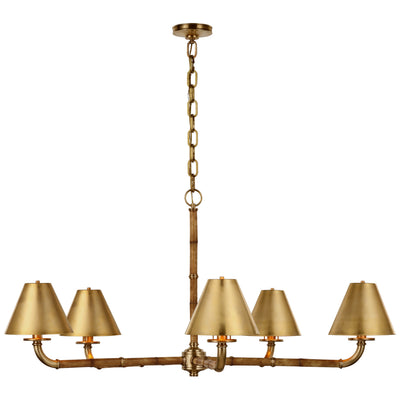 Ralph Lauren - RL 5685WB/NB-NB - LED Chandelier - Dalfern - Waxed Bamboo and Natural Brass