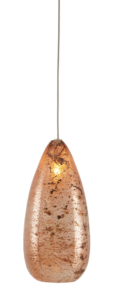 Currey and Company - 9000-0902 - One Light Pendant - Rame - Copper/Silver/Painted Silver