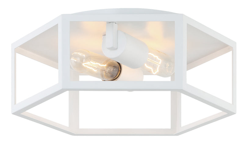 Matteo Lighting - X64502WH - Two Light Ceiling Mount - Creed - White