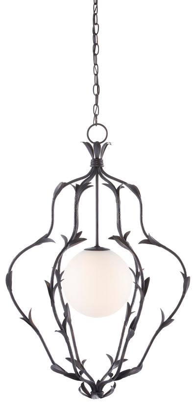 Currey and Company - 9000-0777 - One Light Pendant - Bunny Williams - French Black
